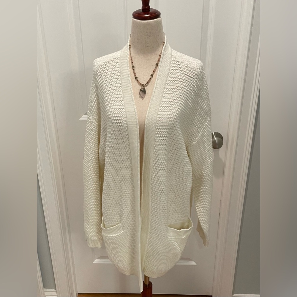 Marine Layer Catalina open front cardigan, 100% cotton, size M